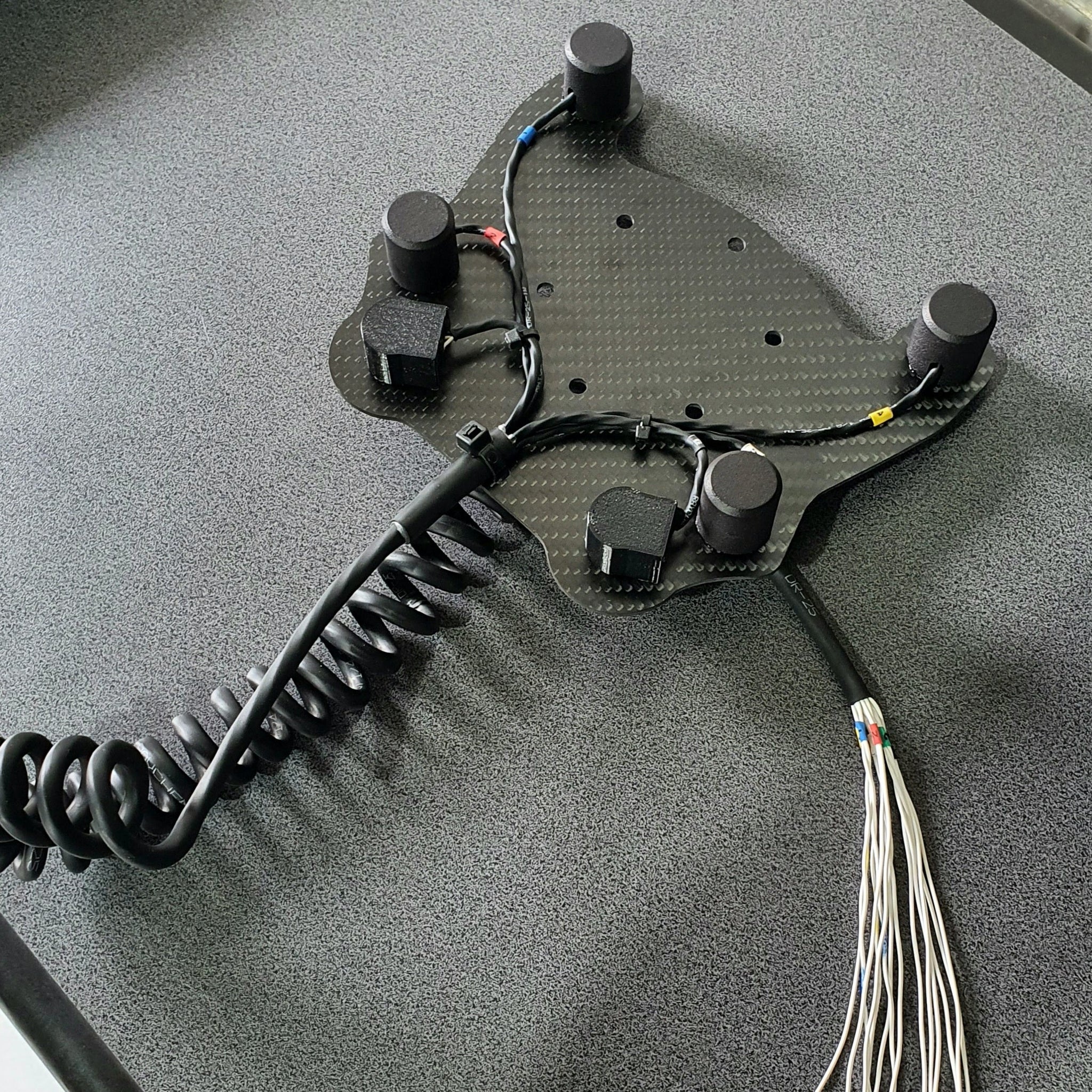 Carbon steering wheel button kit